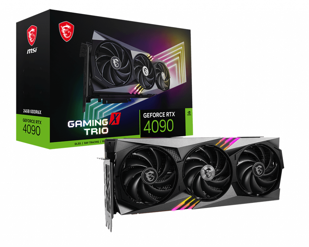 Tarjeta grafica MSI GeForce RTX 4090 GAMING TRIO 24G